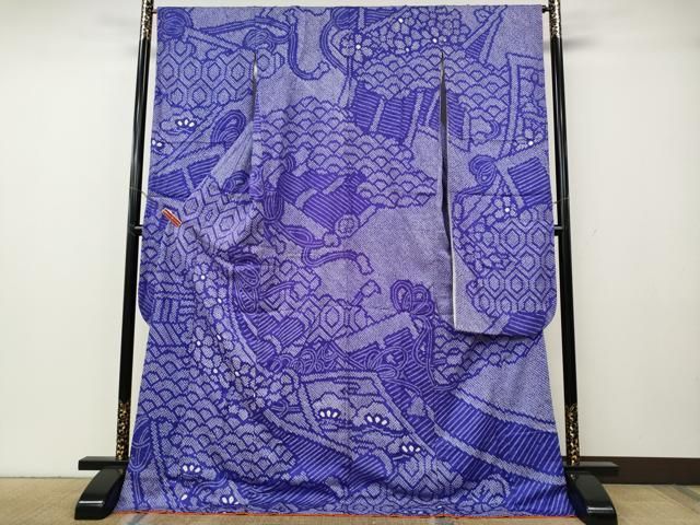 平和屋着物●豪華振袖　総絞り　蒔絵花文　正絹　逸品　CABG5391ut 30,420円
