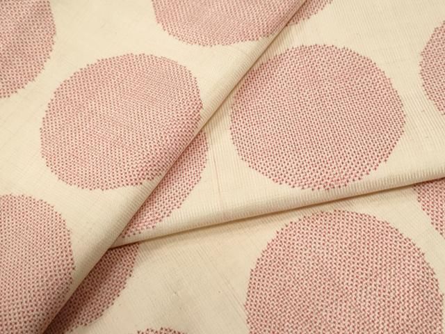 平和屋着物●本場大島紬　白大島　7マルキ　丸文　正絹　逸品　未使用　CABG0850yc
