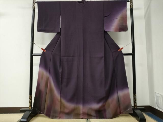 平和屋着物●訪問着 霞文 暈し染め 正絹 逸品 未使用 CABG0853yc
