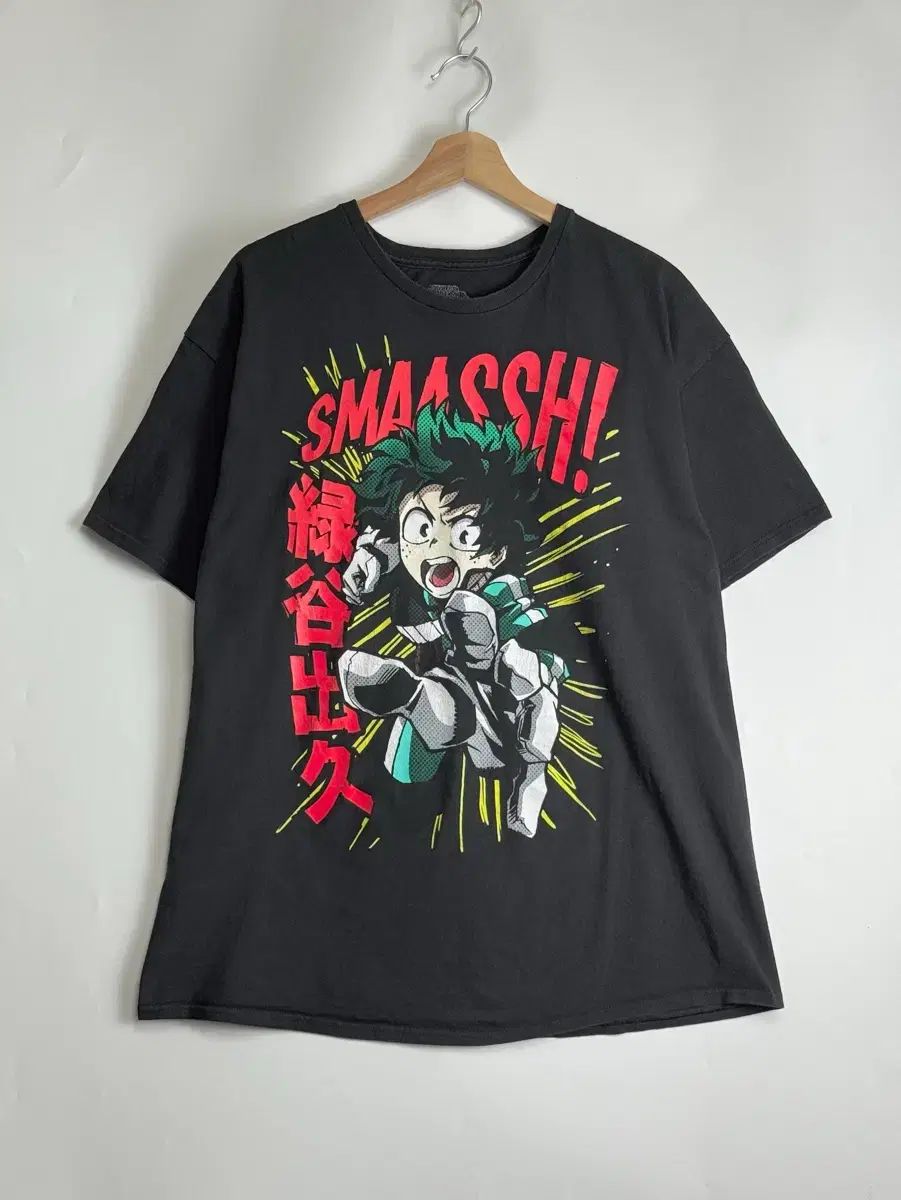僕のヒーローアカデミア ヒロアカ 緑谷出久 緑谷出久 公式OFFICIAL ヴィンテージ半袖Tシャツ XL