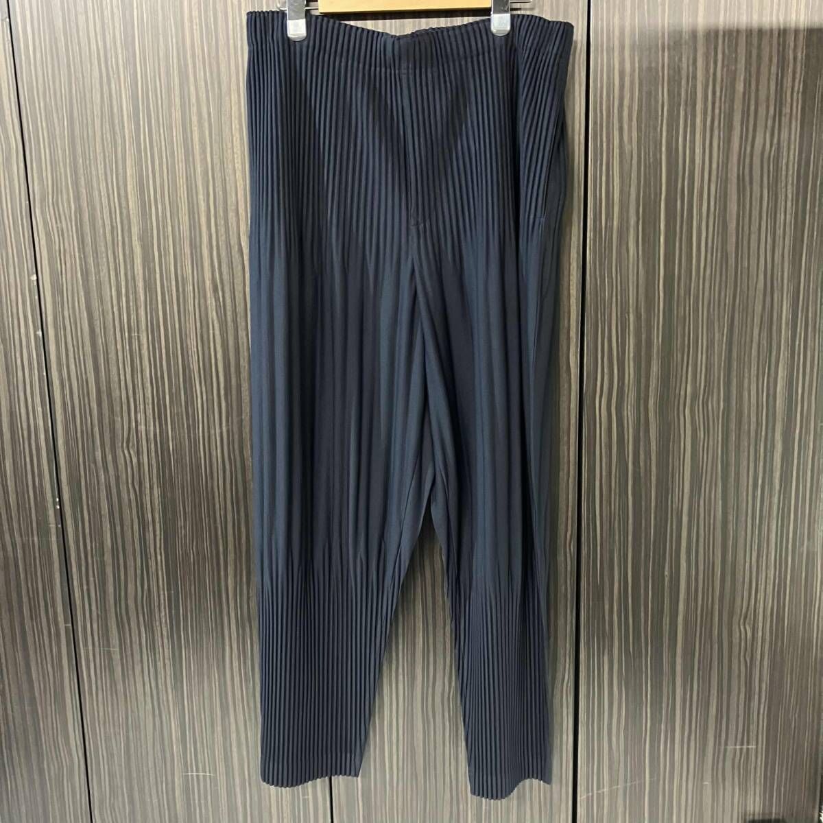 HOMME PLISSE ISSEY MIYAKE プリーツパンツ BASICS HP55JF551 サイズ3 