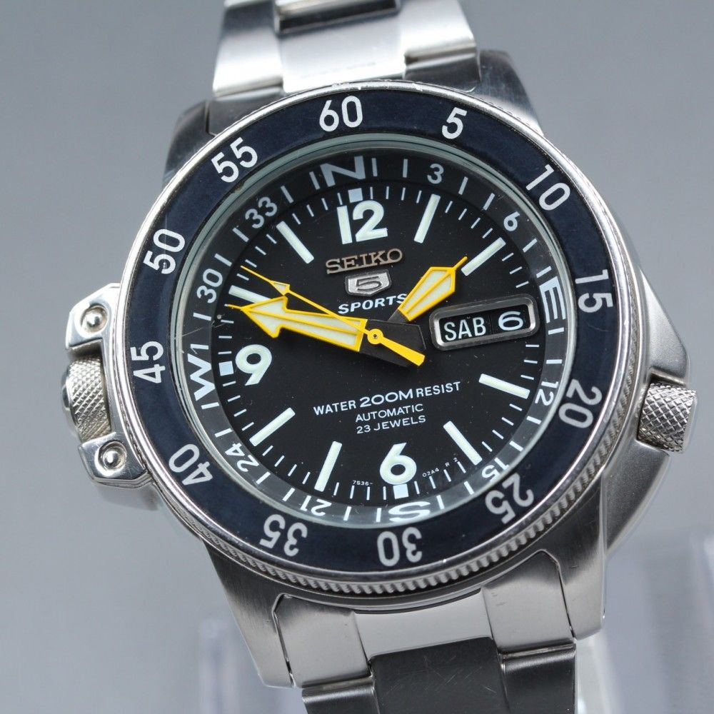 【稼働品】SEIKO 5 スポーツ 7S36-01E0 自動巻き メンズ #17173 33,800円