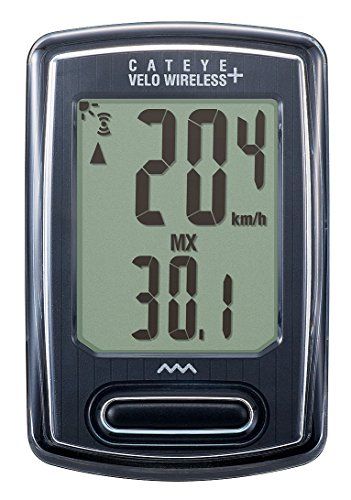 サイクルコンピュータ VELO WIRELESS+ CC-VT235W ベロワイヤレスプラス 自転車用速度計 雨天時も使用可能 生活防水 バックライト 時刻 消費カロリー 日本語説明書付きY f156bb61