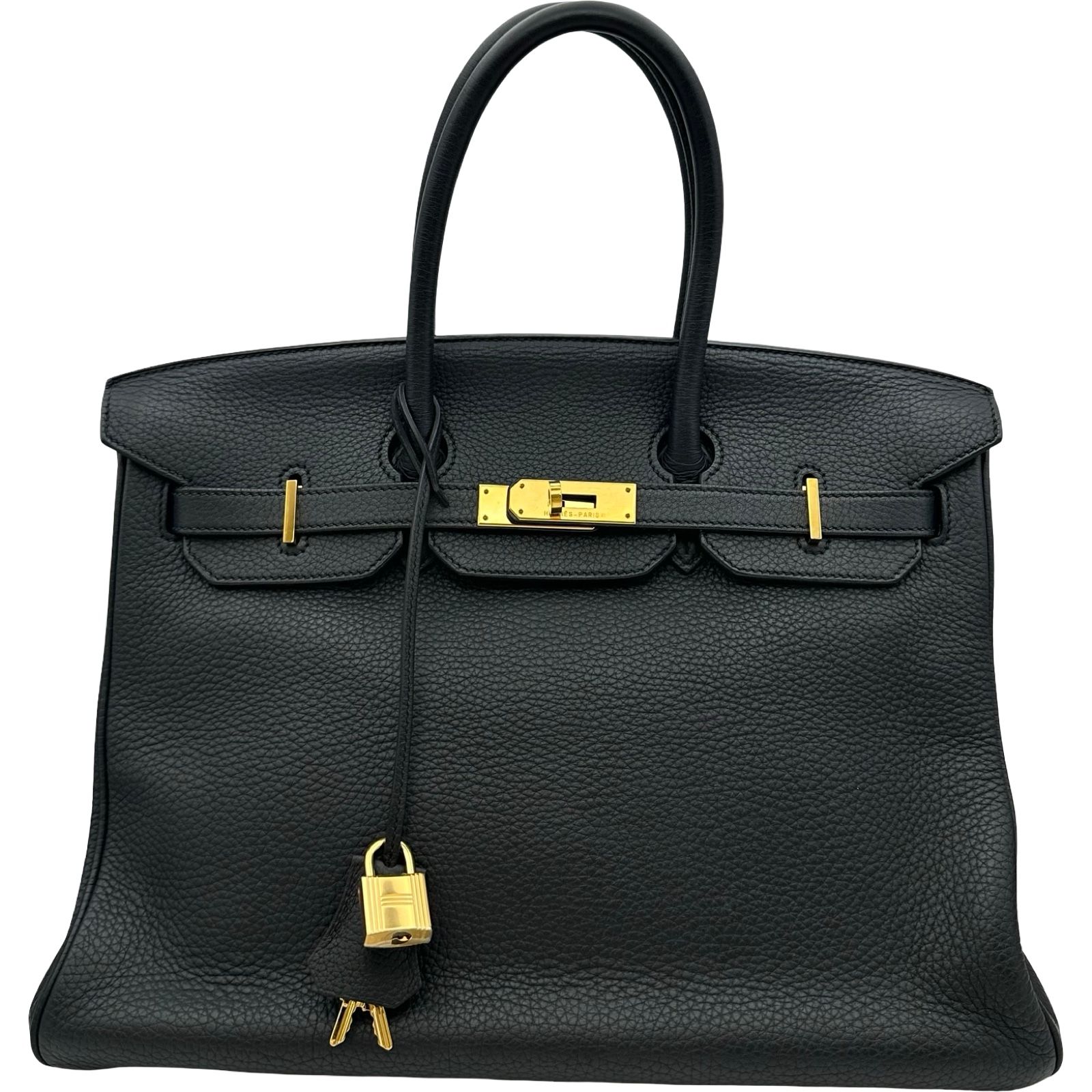 エルメス HERMES バーキン35 □O刻印 ブラック ゴールド金具 トゴ レディース ハンドバッグ