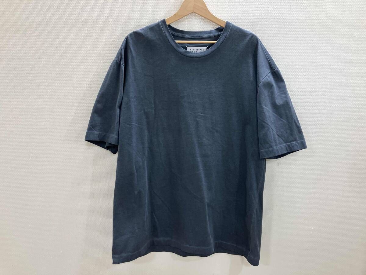 Maison Margiela メゾンマルジェラ 製品染め無地Tシャツ 半袖無地Tシャツ 無地Tシャツ チャコールグレー 44 夏
