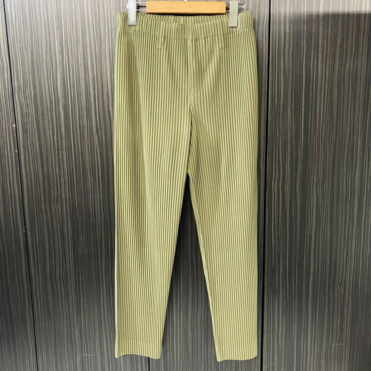 HOMME PLISSE ISSEY MIYAKE TAILORED PLEATS プリーツパンツ カーキ
