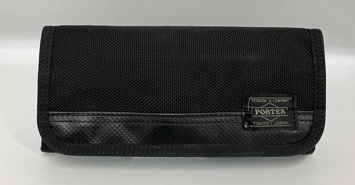 PORTER ポーター 吉田カバン 長財布 ヒート ロングウォレット ロゴ カードポケット10箇所 ブラック