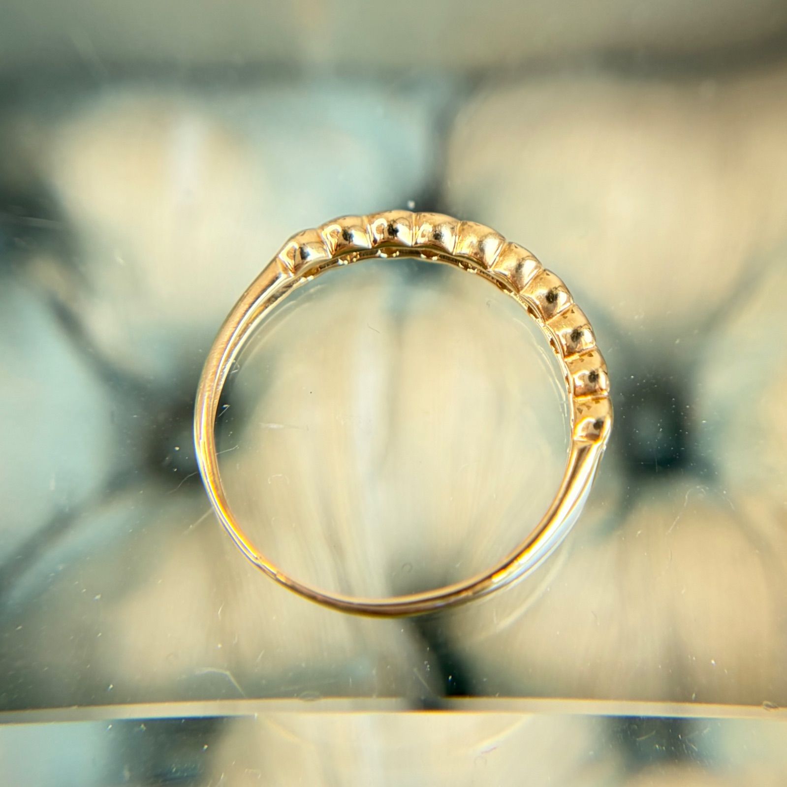 保証書】輝きと気品✨ K18 天然ダイヤモンド 0.30ct ハーフエタニティ 