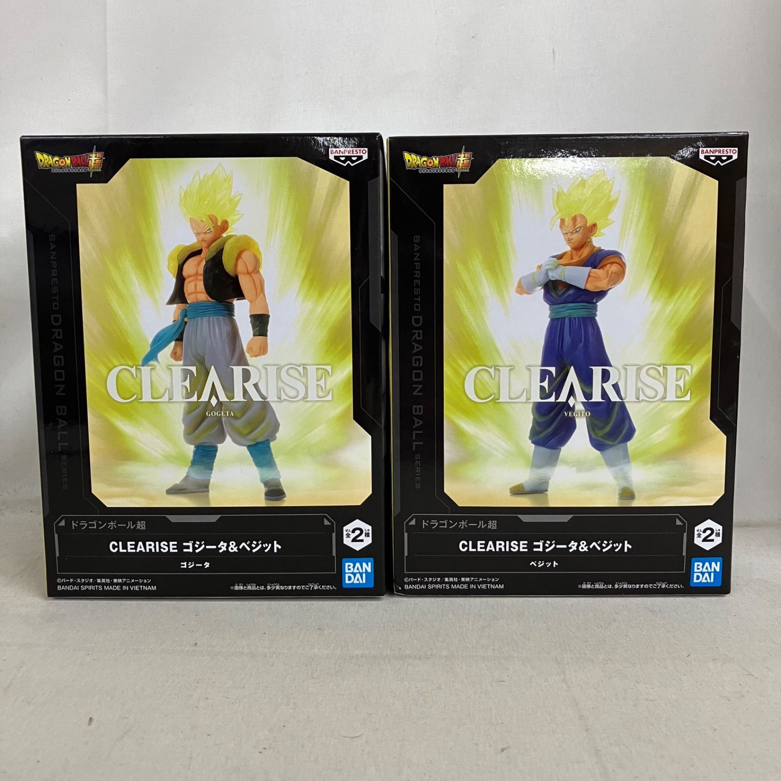 未開封 ドラゴンボール超 CLEARISE ゴジータ&ベジット フィギュア 6個 