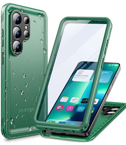 Cozycase トップクラス Samsung Galaxy S26 Ultra 用 最強 防水ケース両面 米軍IP68 2m耐衝撃 全面保護カバー 完全防塵 スマホケース 対応Galaxy S 26 Ultra 携帯スリム 360度保護フル 85522d37