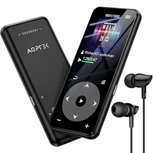 【ストレージUP】 MP3プレーヤー Bluetooth5.3 内蔵32GB AGPTEK HIFI スピーカー搭載 SDカード対応 128GBまで拡張可能 長再生時間 キーランプ 高コスパ FMラジオ ダイレクト録音対応 操作簡単 小型 ロ 610a9d38