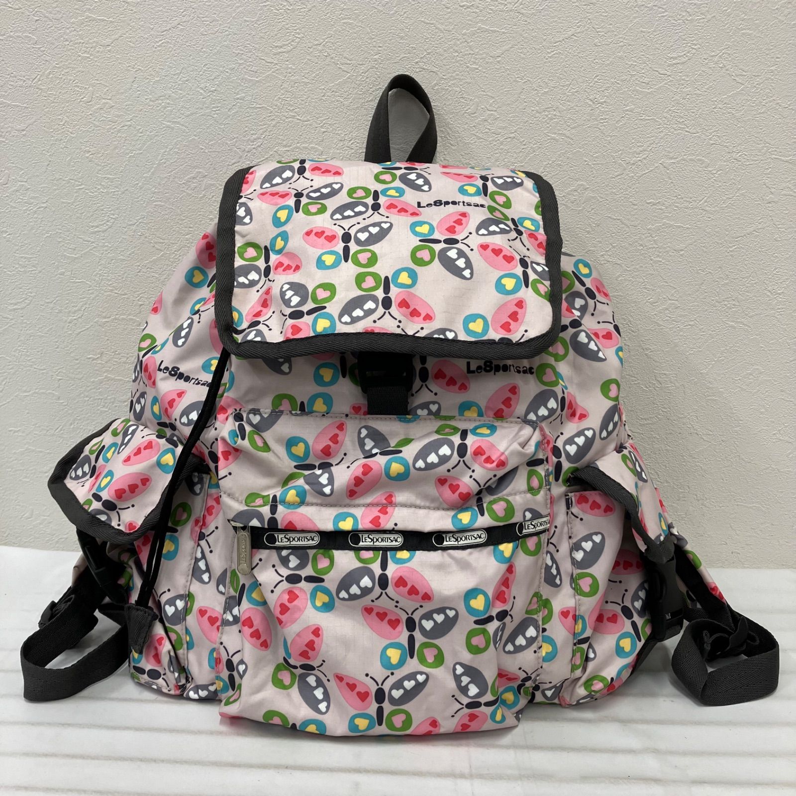 3298 LeSportsac レスポートサック リュック バックパック 蝶々 