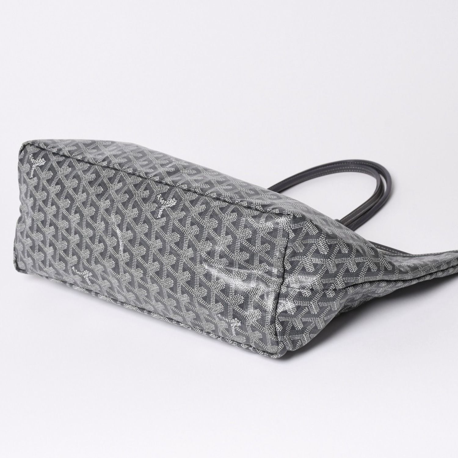 極美品 GOYARD ゴヤール サンルイPM ゴヤールディンキャンバス カーフ 