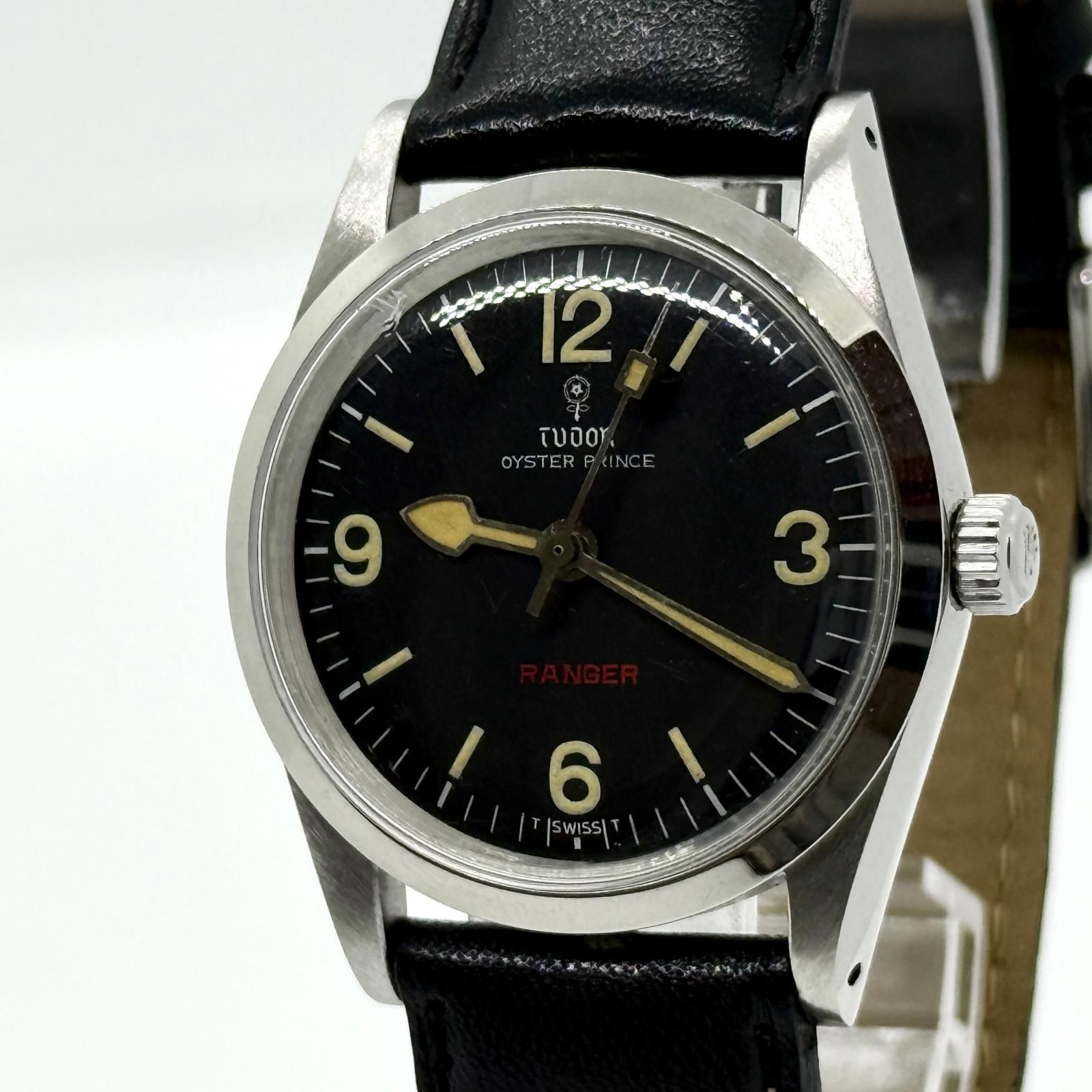 TUDOR チュードル オイスター プリンス 72番 レンジャー 9050 ブラック 手巻き ユニセックス 腕時計 訳あり