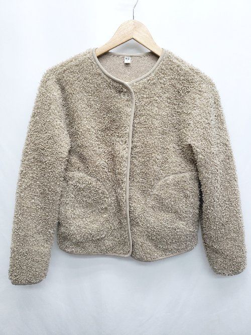 ◇ UNIQLO ユニクロ 長袖 ジャケット サイズS ベージュ レディース P 【1406240025916】