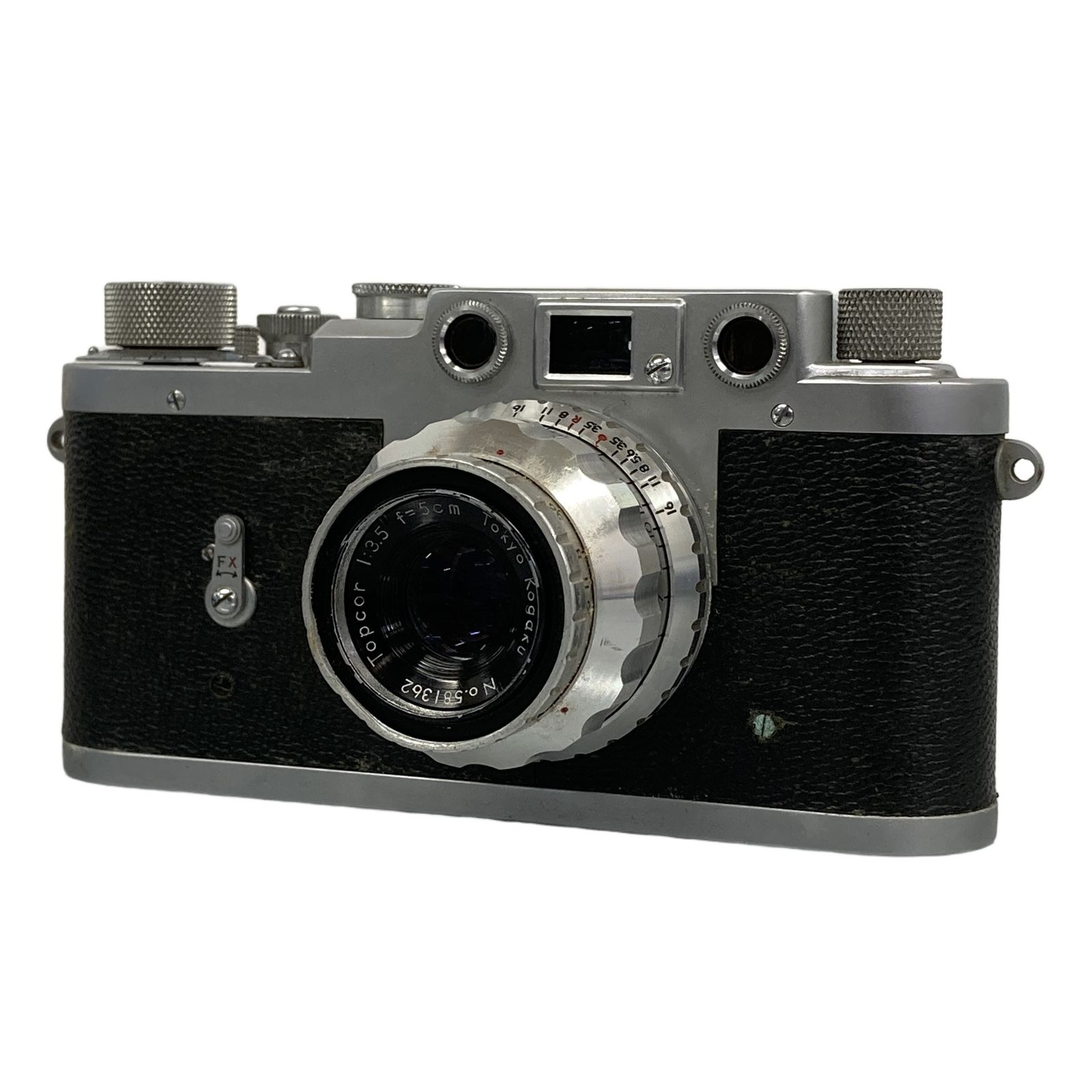 Leotax Topcor 5cm F3.5 レンズセット レンジファインダーカメラ フィルムカメラ ジャンク T11215078