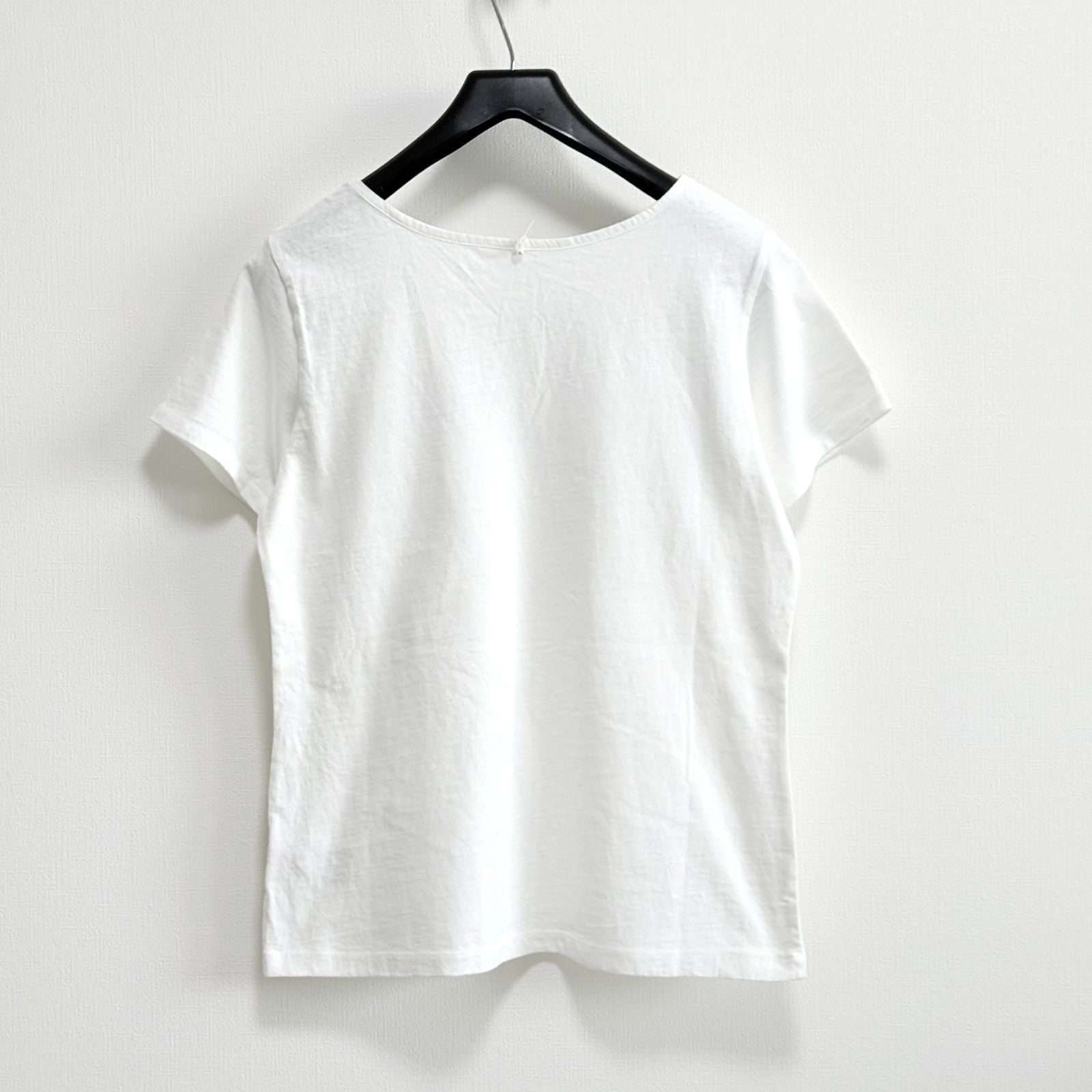 パラスパレス 半袖カットソー ホワイト ◇タグ付き/訳あり◇ Pal'las Palace フロント刺繍 Tシャツ 2 ホワイト