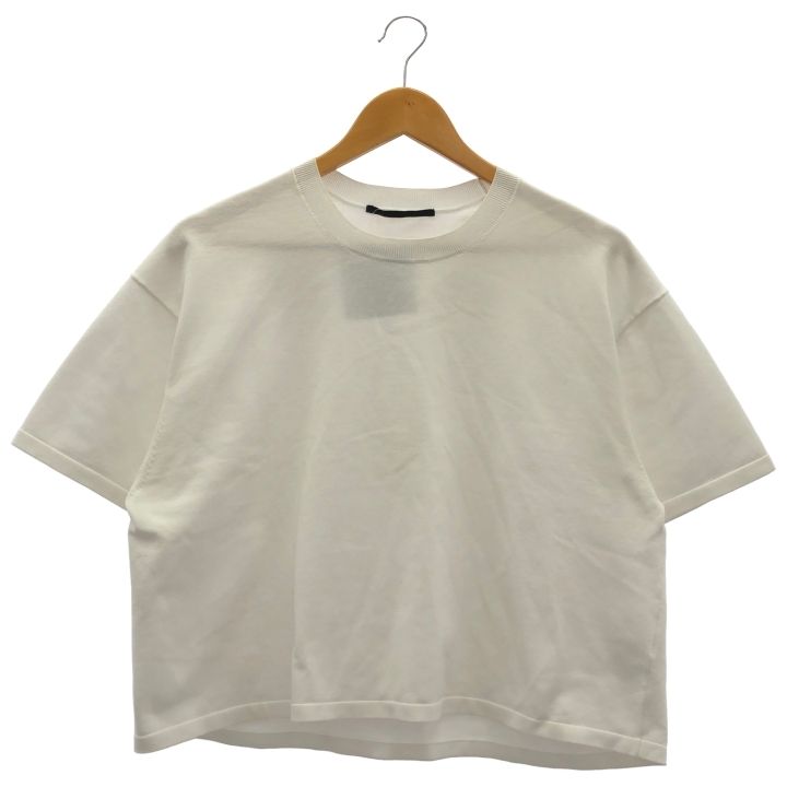 AP STUDIO (エーピーステュディオ) Knit Cropped TEE 24080586209010 ホワイト FREE