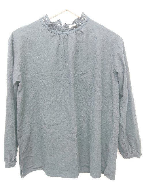 ◇ SM2 サマンサ モスモス 長袖 Tシャツ カットソー サイズF ブラック レディース P 【1406240029822】