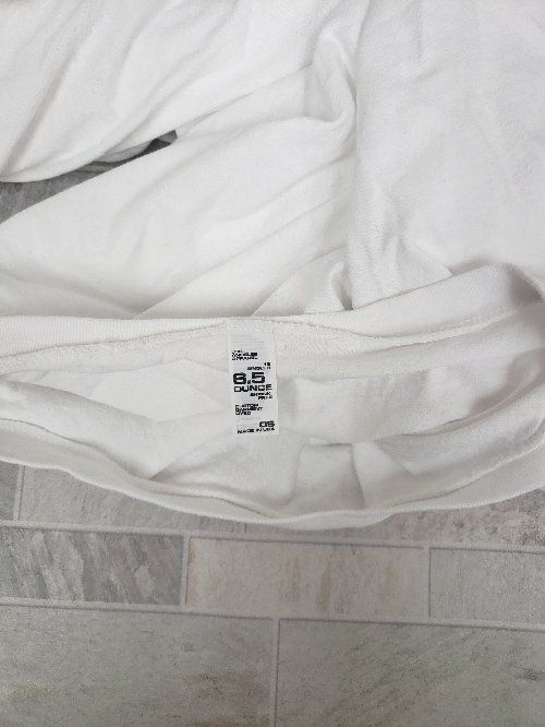 ◇ 6.5OUNCE USA製 半袖 Tシャツ カットソー サイズF ホワイト メンズ P 【1406240035441】