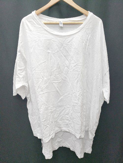 ◇ 6.5OUNCE USA製 半袖 Tシャツ カットソー サイズF ホワイト メンズ P 【1406240035441】