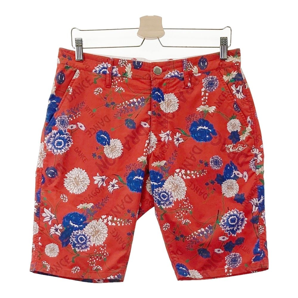 （新品）DANCE WITHDRAGONダンスウィズドラゴンハーフパンツサイズ2 サイズ：2 DANCE WITH DRAGON ダンスウィズドラゴン ハーフパンツ 総柄
