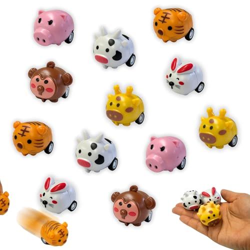 【嬉しい 縁日 用品】 アニマル プルバックカー 6種 アソート 60個セット 景品 おもちゃ 〔 お祭り/イベント/子供会/露店/縁日 〕 可愛い 玩具【K-Bright感謝のカード】 [並行輸入品]kk f69745dd