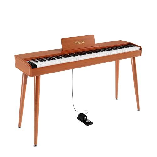 電子ピアノ88鍵セミウエイテッドキーボードピアノ、初心者用フルサイズ電子ピアノ、譜面台、ペダル、電源アダプター、ヘッドフォンモード、USB-MIDI付きwb 81e3b09e