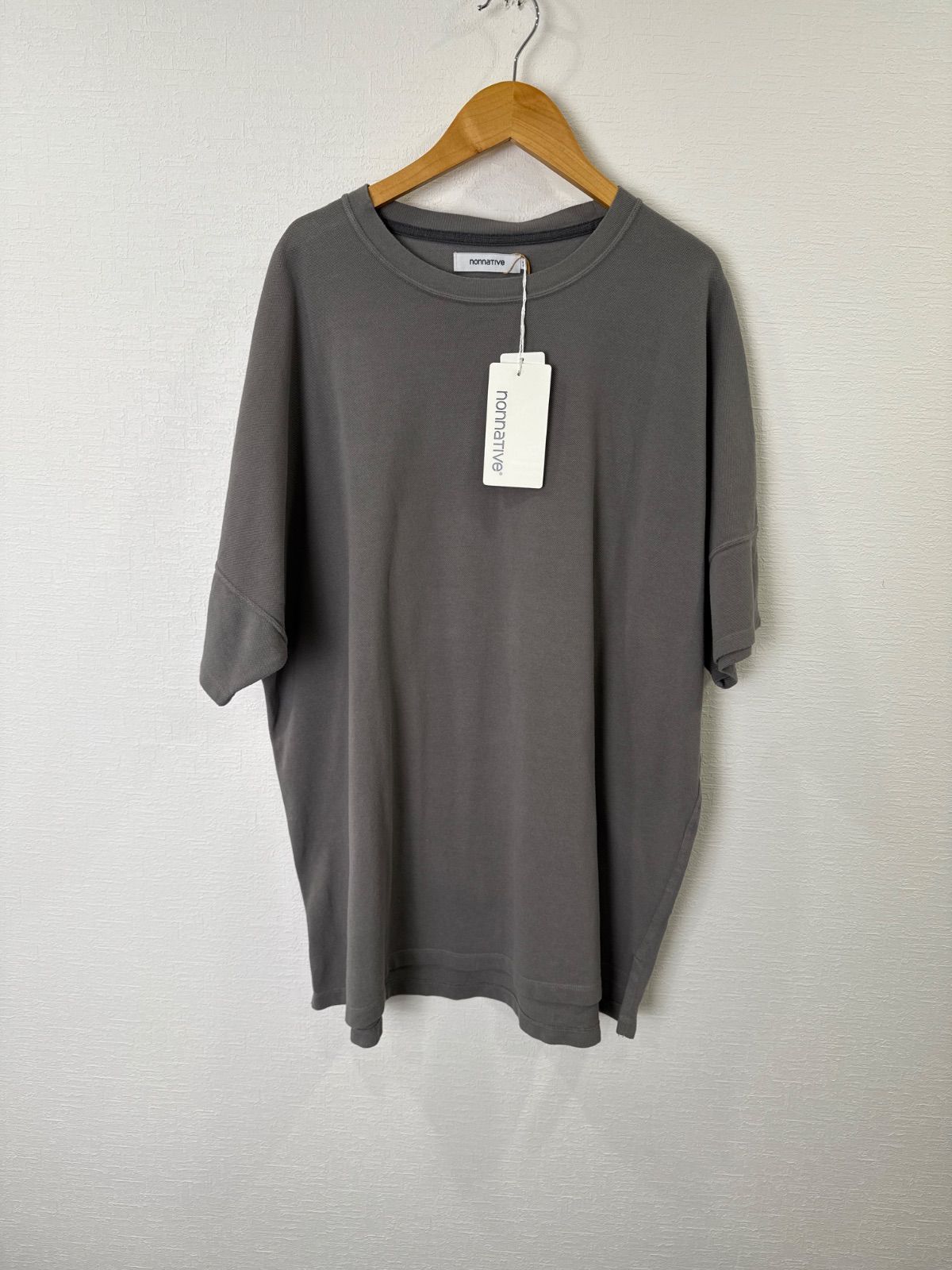 R00517|nonnative|ノンネイティブ|半袖シャツ|グレー|Gray|コットンシャツ|オーバーサイズ|ワイドシルエット|Y2K|90S|古着|アメカジ|USA古着|ヴィンテージ|メンズ|ストリート|ミニマル|ドメブラ|紙タグ有|L|日本製