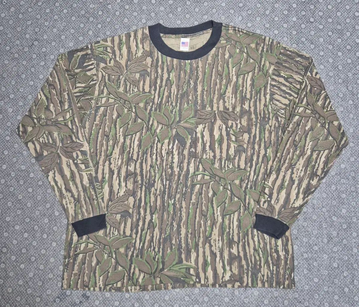 XXL 80s US made リアルツリー ロングスリーブ -824