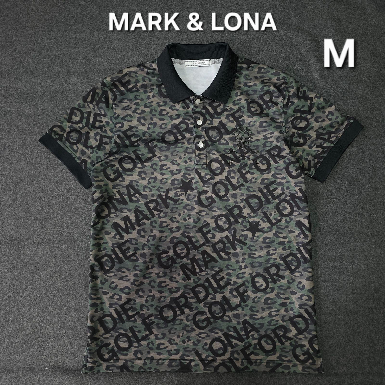 👌値下げ交渉受付中】美品 MARK&LONA カモフラ柄 ロゴネーム 総柄 半袖
