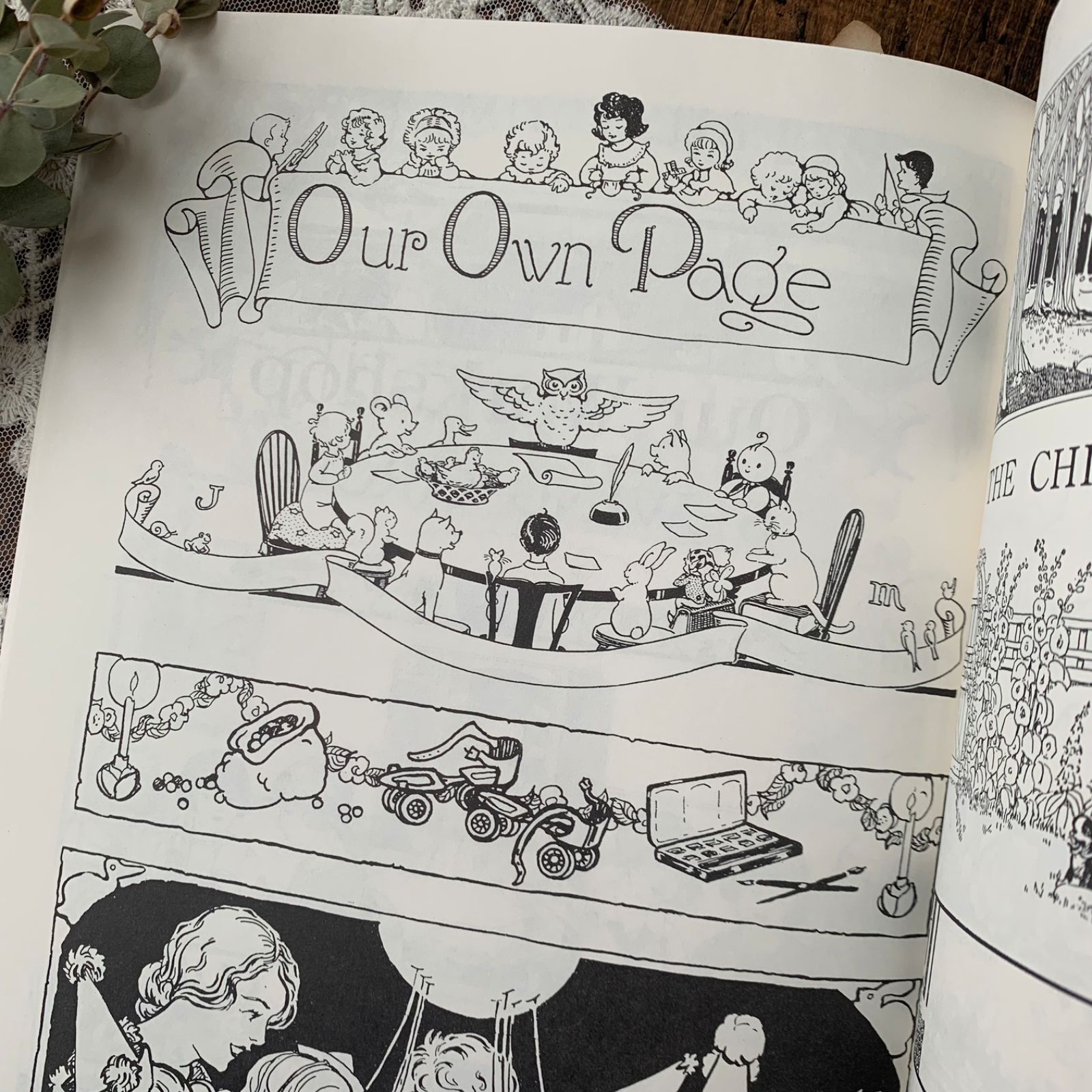 ヴィンテージ 洋書 ヴィクトリアン調 イラスト・挿絵 CHILDREN AND