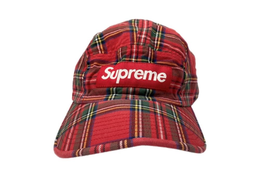 シュプリーム SUPREME 20AW Washed Chino Twill Camp Cap Red Tartan
