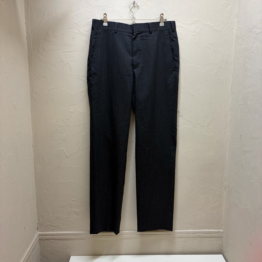 COMME des GARCONS HOMME DEUX コムデギャルソンオムドゥ 16AW Striped Tapered Pants パンツ DR-P004 ブラック size:XS【代官山B05】