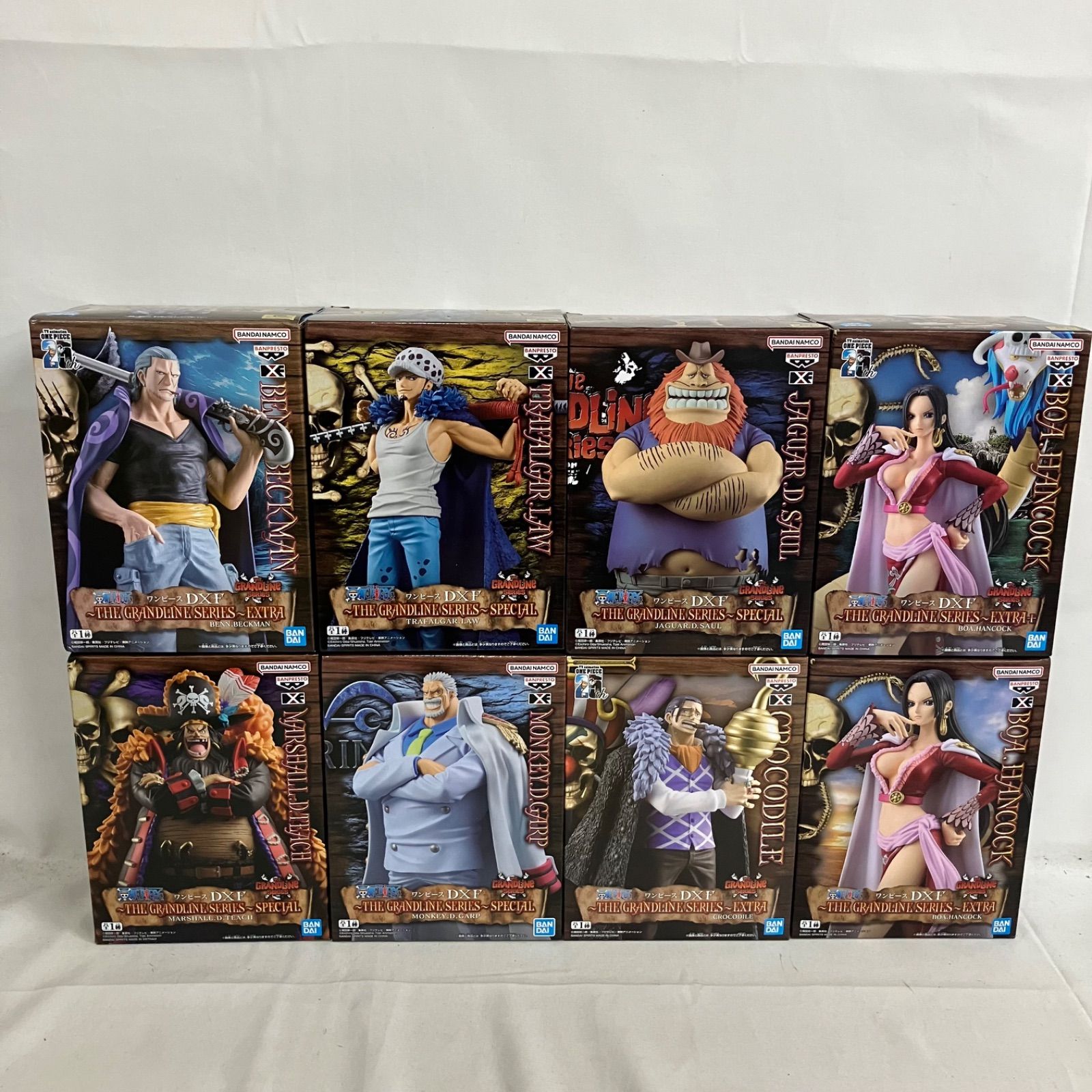 ワンピース、怪人8号、銀魂、転スラベニマル、フィギュアまとめ売り 未開封 ワンピース DXF THE GRANDLINE SERIES まとめ フィギュア 8個
