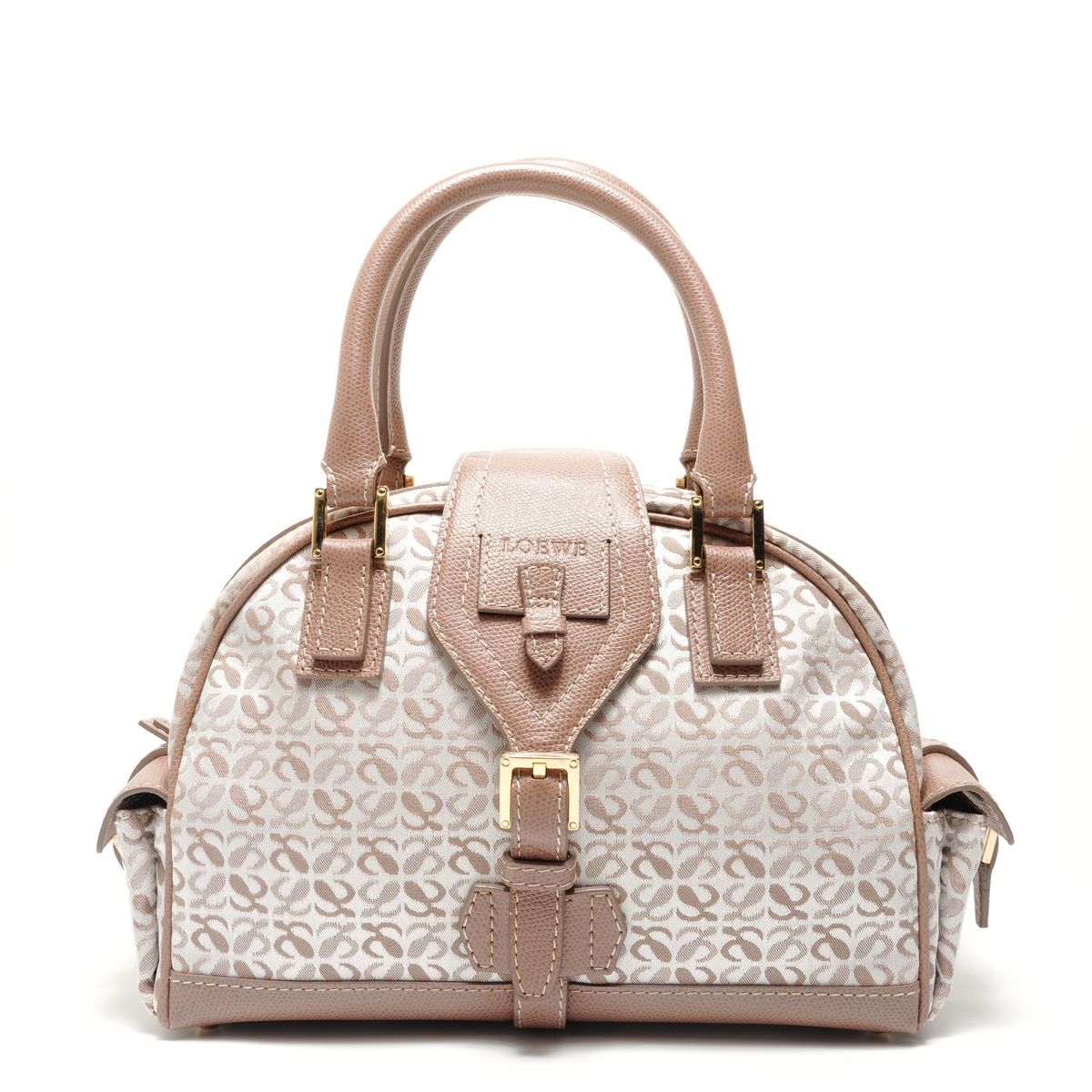 LOEWE ロエベ ハンドバッグ アナグラム ミニ トラベラー ボーリング【中古】