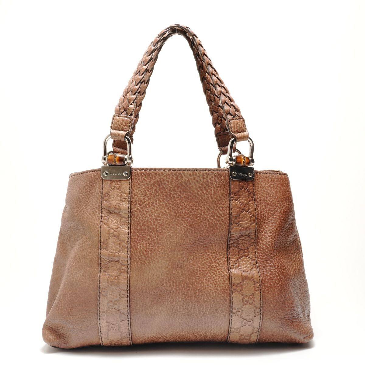 GUCCI グッチ トートバッグ シマ バンブー【中古】 - メルカリ