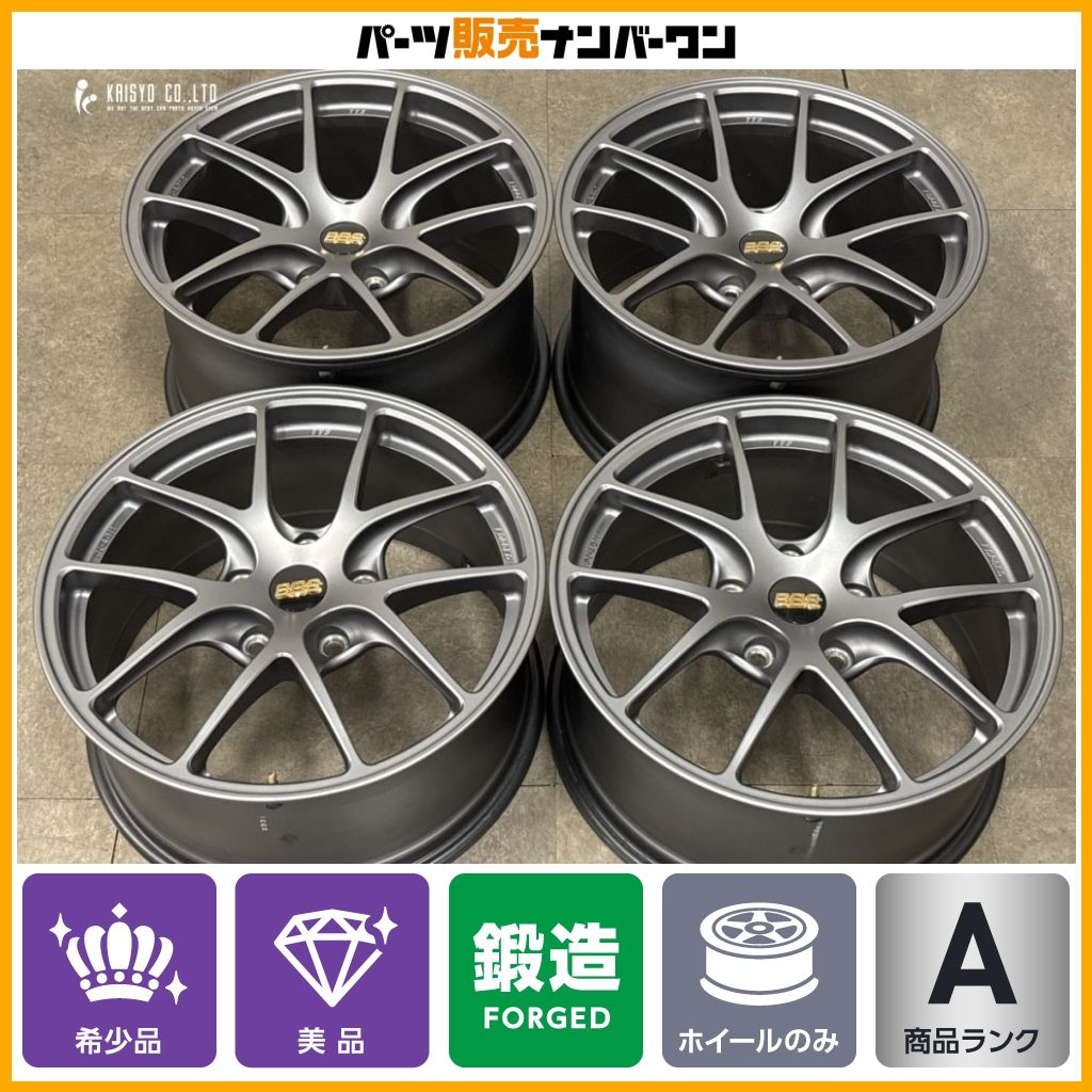 【美品】BBS RI-A011 RI-A012 18in 8.5J +48 10J +40 PCD130 ハブ径71.6ｍｍ マットグレー MGR 4本 ポルシェ 987 ケイマン ボクスター 179,000円
