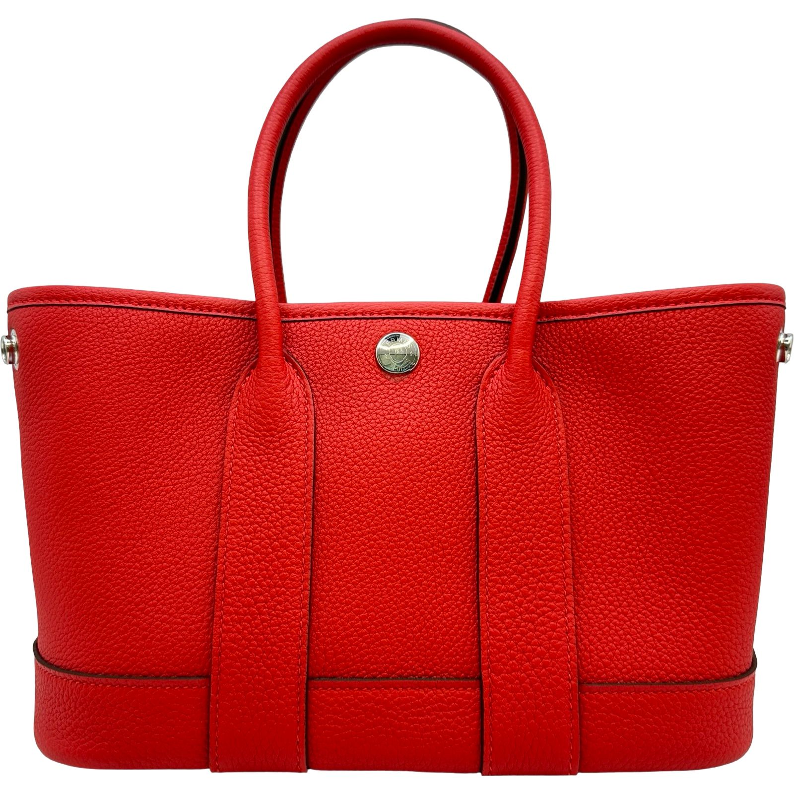エルメス HERMES ネオガーデンパーティ23 K刻 ルージュラデュー シルバー金具 ネゴンダ レディース ハンドバッグ