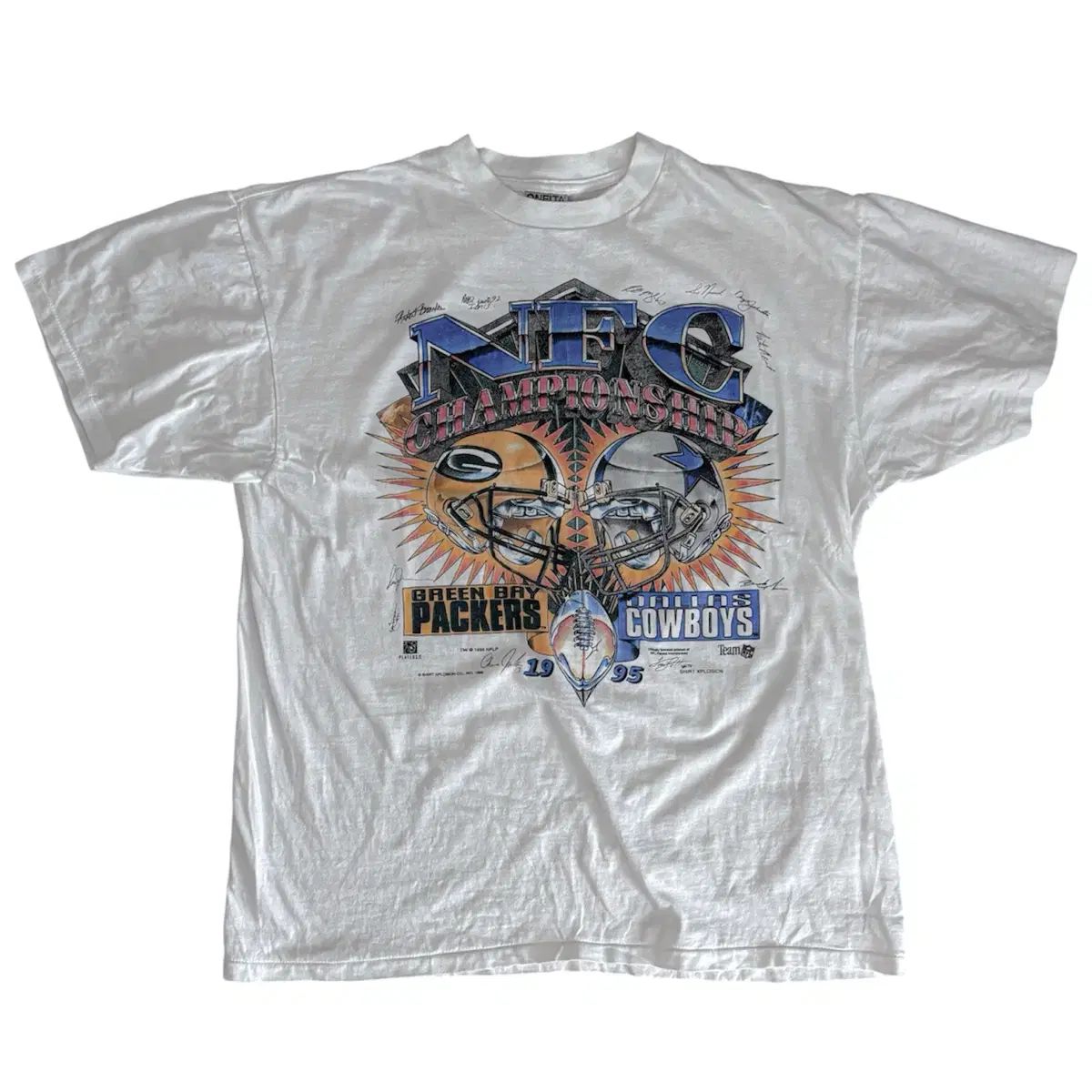 NFL チャンピオンシップ 1995 ヴィンテージ Tシャツ 白