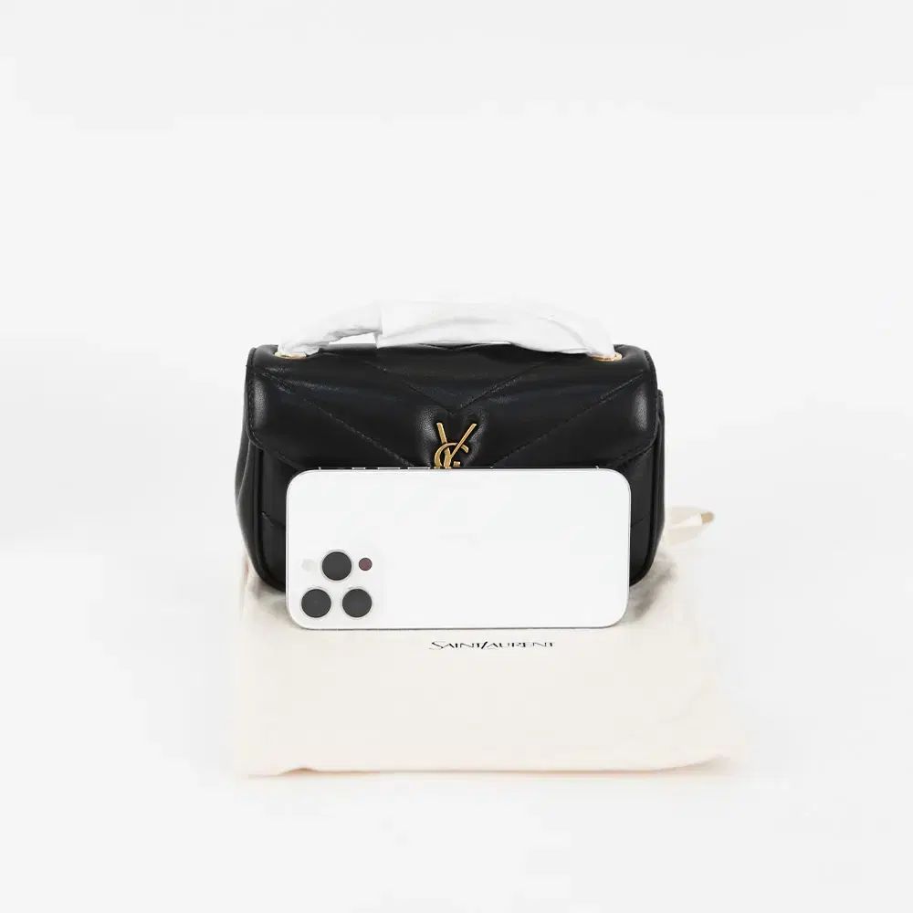 新商品 (未使用) Saint Laurent サンローラン ロゴ プラケット ミニ ショルダーバッグ