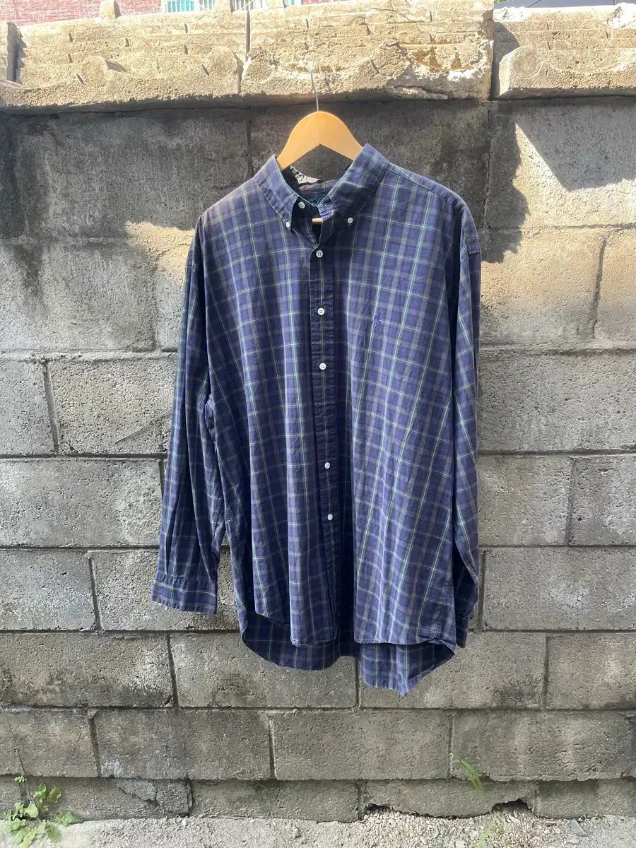 ポロラルフローレン ヴィンテージ コットン CHECK シャツ XL