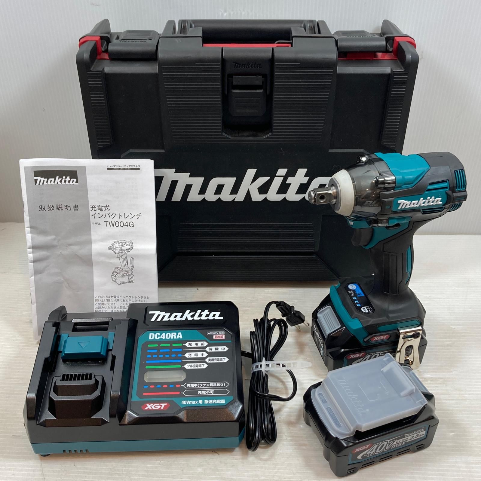 MAKITA マキタ 締め付け工具 インパクトレンチ コードレス式 40v TW004GRDX