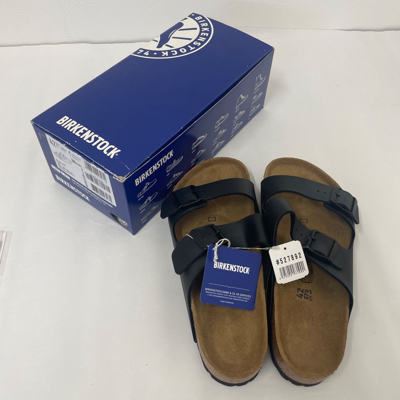 【タグ付き新品】BIRKENSTOCK　ビルケンシュトック アリゾナ 42 ブラック