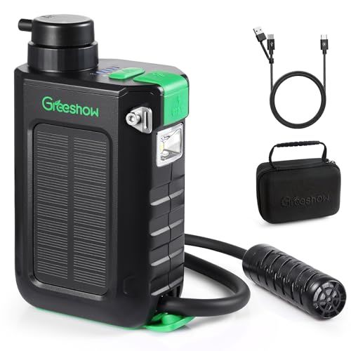 ☆新品☆Greeshow 携帯浄水器 災害 防災安全協会推奨品認証 アウトドア 電動 【日本正規品】 手回し ソーラー充電機能 濾過器 飲み水 LEDライト SOSモード スマホ充電機能 防災グッズ フィルター交換可能 キャンプ/登山/地震/ b6cf2aeb