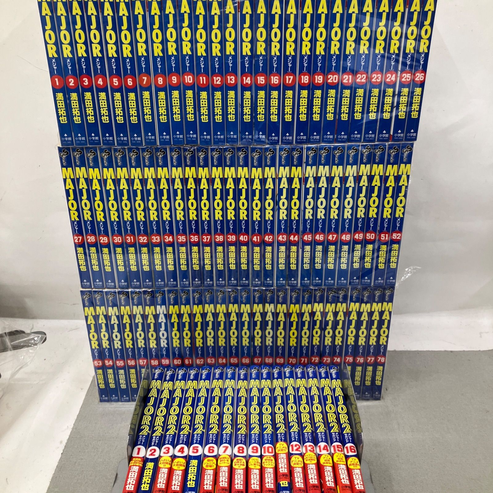 Major メジャー 全78巻＋メジャーセカンド 1〜16巻 PA5031 f003-定番 人気