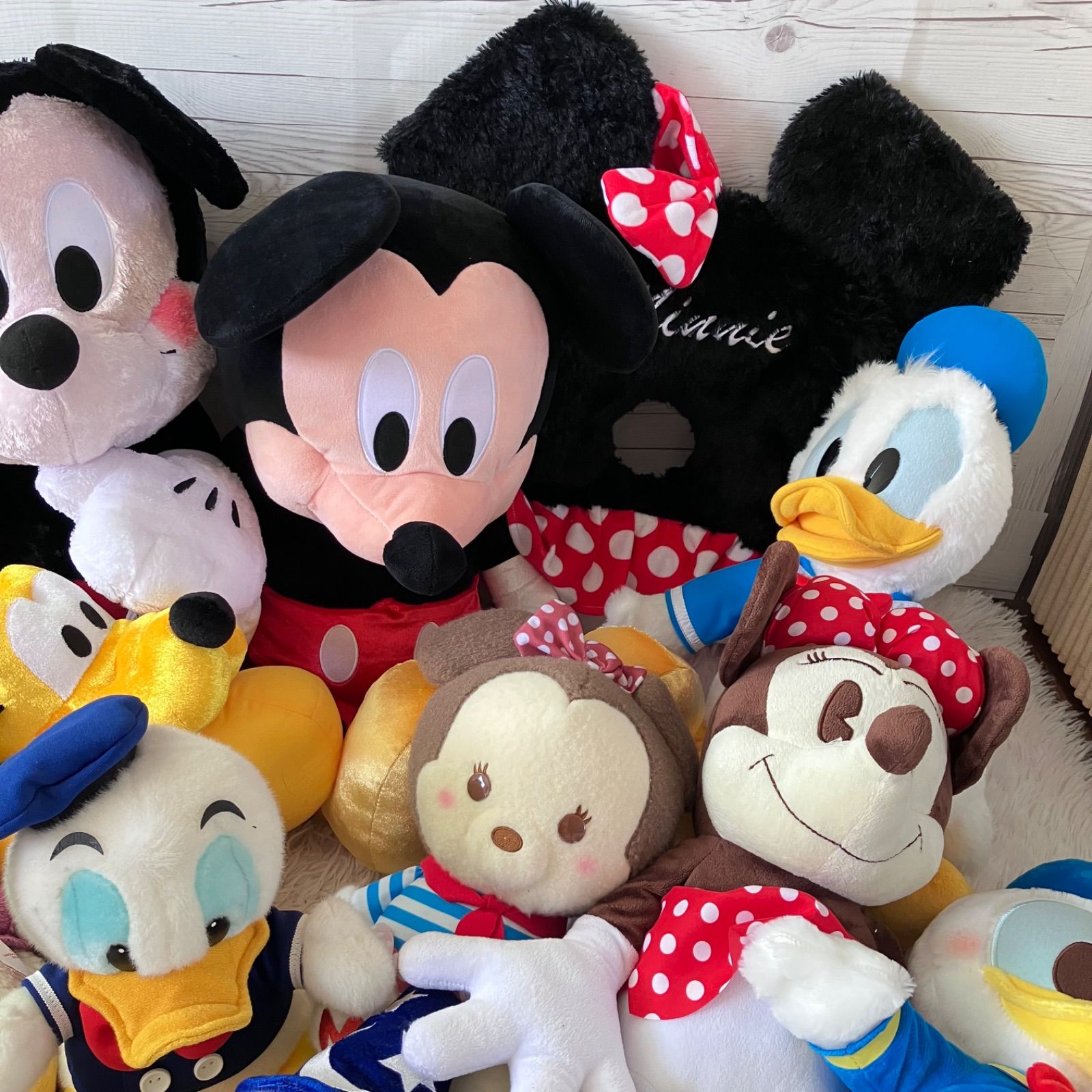 ディズニー ぬいぐるみ ミッキー ドナルド ミニー デイジー プルート 