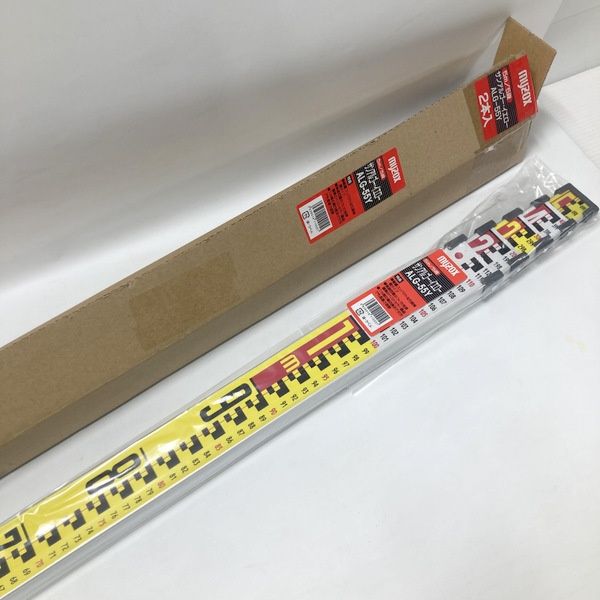 myzox マイゾックス アルミスタッフ サンアルゴー・イエロー ALG-55Y 5ｍ5段 2本入 測量 土木 建築 高さ測定 未使用★DT212