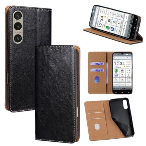 For Xperia 1 VII ケース 本革 手帳型 For エクスペリア1 vii マーク7 SO-51F/XQ-FS44/SOG15 牛革 カバー 上品 レザー 横置きスタンド機能 カード収納 2枚 人気 マグネット搭載 耐衝撃 全面保 c95e27ef