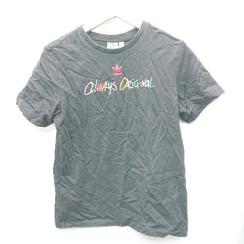 ◇ adidas アディダス 半袖 Tシャツ サイズM ブラック レディース E 【1408060000210】